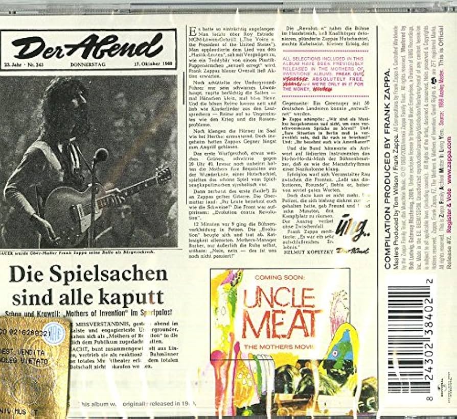 Mothermania - Zappa,Frank: Amazon.de: Musik